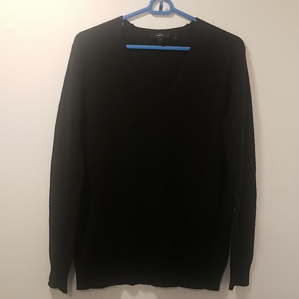 Black Theory V Neck Cashmere Sweater